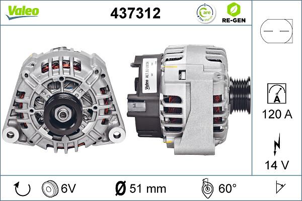 VALEO 437312 - Alternator www.molydon.hr