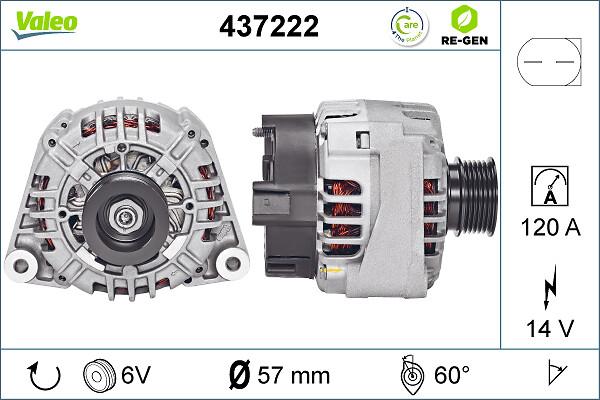 VALEO 437222 - Alternator www.molydon.hr