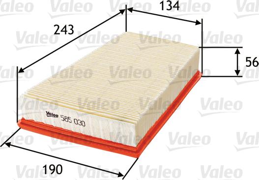 VALEO 585030 - Filter za zrak www.molydon.hr