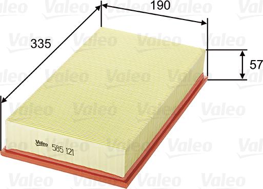 VALEO 585121 - Filter za zrak www.molydon.hr