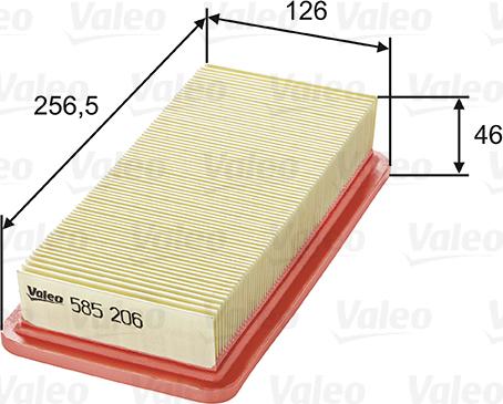 Valeo 585206 - Filter za zrak www.molydon.hr