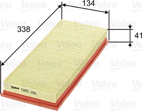 Valeo 585216 - Filter za zrak www.molydon.hr