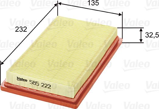 Valeo 585222 - Filter za zrak www.molydon.hr
