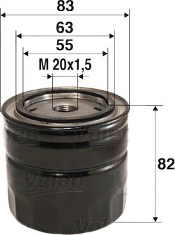 Valeo 586060 - Filter za ulje www.molydon.hr