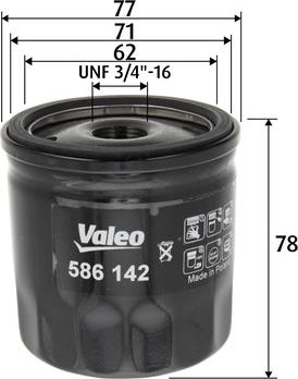 Valeo 586142 - Filter za ulje www.molydon.hr