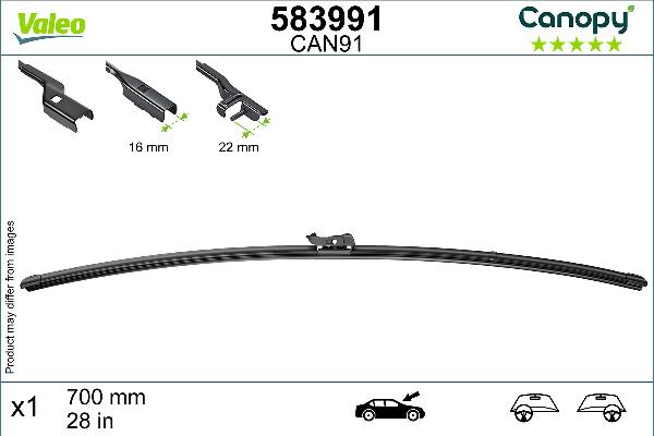 VALEO 583991 - Metlica brisača www.molydon.hr