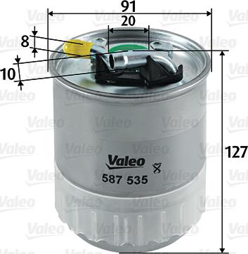 VALEO 587535 - Filter za gorivo www.molydon.hr