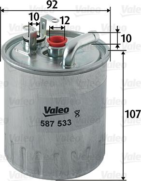 VALEO 587533 - Filter za gorivo www.molydon.hr