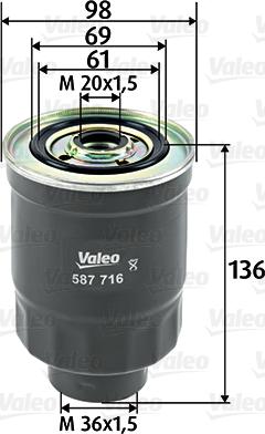 Valeo 587716 - Filter za ulje www.molydon.hr