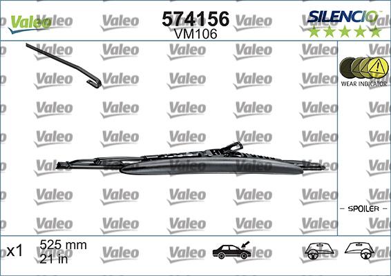 VALEO 574156 - Metlica brisača www.molydon.hr