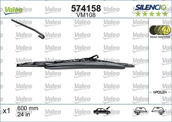 VALEO 574158 - Metlica brisača www.molydon.hr