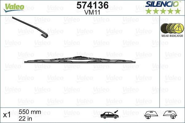 VALEO 574136 - Metlica brisača www.molydon.hr