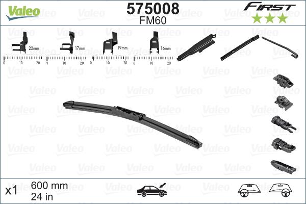 VALEO 575008 - Metlica brisača www.molydon.hr