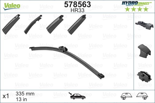 VALEO 578563 - Metlica brisača www.molydon.hr