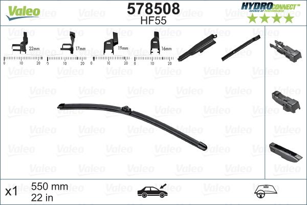 VALEO 578508 - Metlica brisača www.molydon.hr