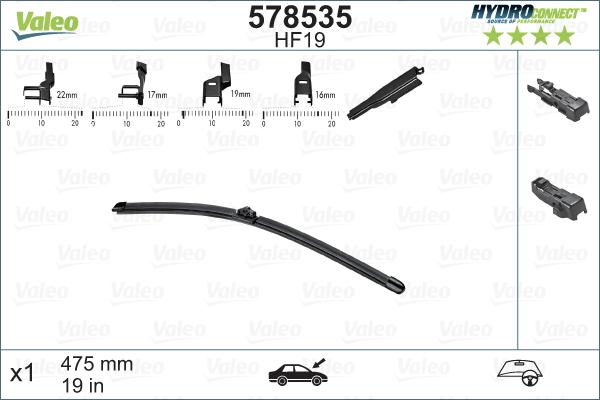 VALEO 578535 - Metlica brisača www.molydon.hr