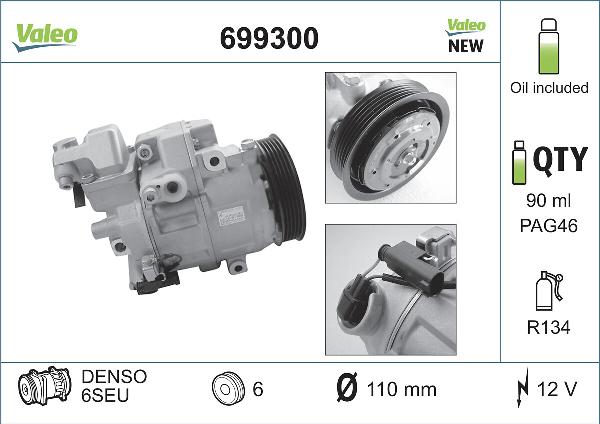 VALEO 699300 - Kompresor, klima-Uređaj www.molydon.hr