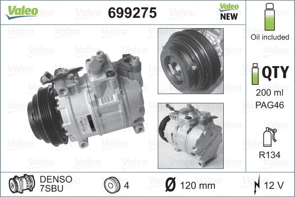 Valeo 699275 - Kompresor, klima-Uređaj www.molydon.hr