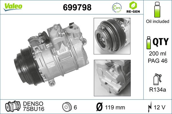 VALEO 699798 - Kompresor, klima-Uređaj www.molydon.hr