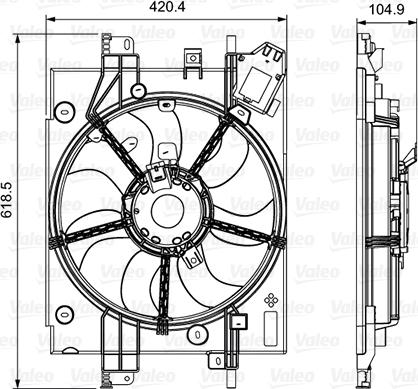Valeo 696550 - Ventilator, hladjenje motora www.molydon.hr