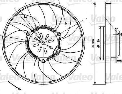Valeo 696082 - Ventilator, hladjenje motora www.molydon.hr