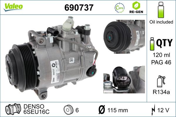 VALEO 690737 - Kompresor, klima-Uređaj www.molydon.hr