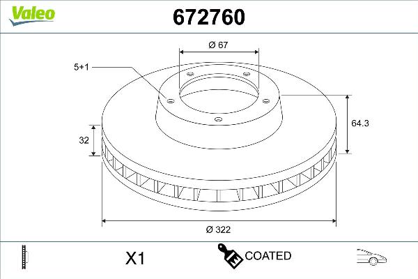 VALEO 672760 - Kočioni disk www.molydon.hr