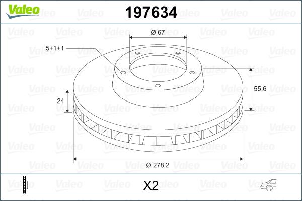 VALEO 197634 - Kočioni disk www.molydon.hr