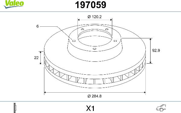 VALEO 197059 - Kočioni disk www.molydon.hr
