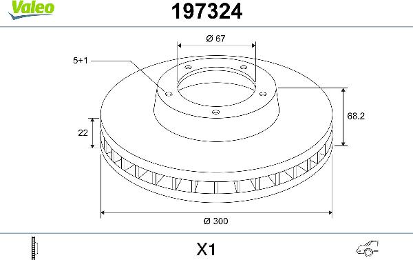 VALEO 197324 - Kočioni disk www.molydon.hr