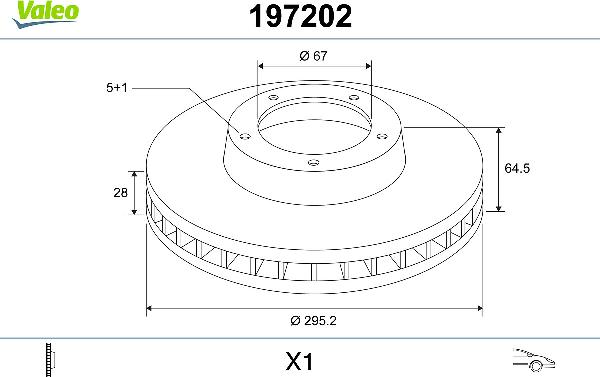 VALEO 197202 - Kočioni disk www.molydon.hr