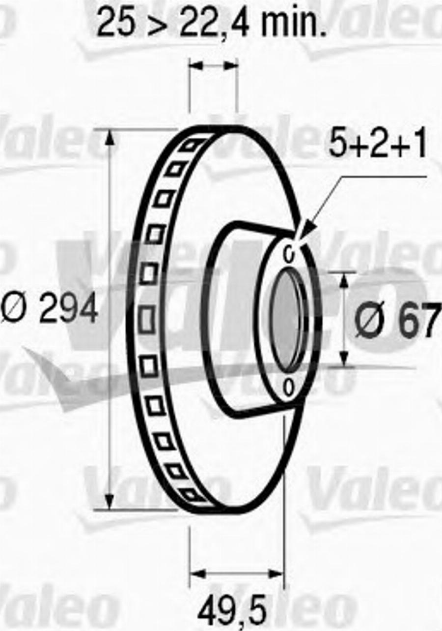 VALEO 186466 - Kočioni disk www.molydon.hr