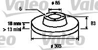 VALEO 186692 - Kočioni disk www.molydon.hr