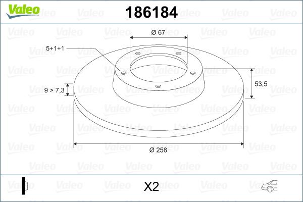 VALEO 186184 - Kočioni disk www.molydon.hr
