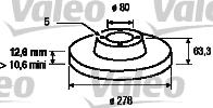 VALEO 186180 - Kočioni disk www.molydon.hr