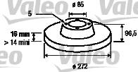 VALEO 187045 - Kočioni disk www.molydon.hr