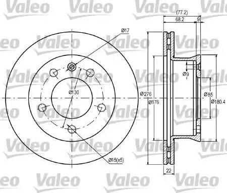 VALEO 187041 - Kočioni disk www.molydon.hr