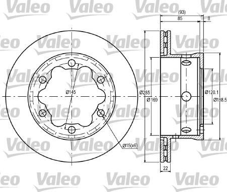 VALEO 187081 - Kočioni disk www.molydon.hr