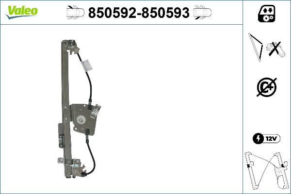 VALEO 850592 - Škare | podizač prozorskog stakla www.molydon.hr