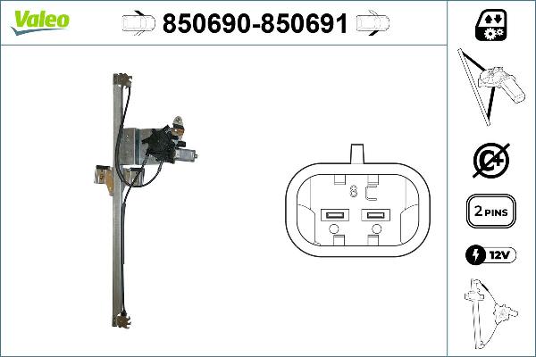 VALEO 850690 - Škare | podizač prozorskog stakla www.molydon.hr