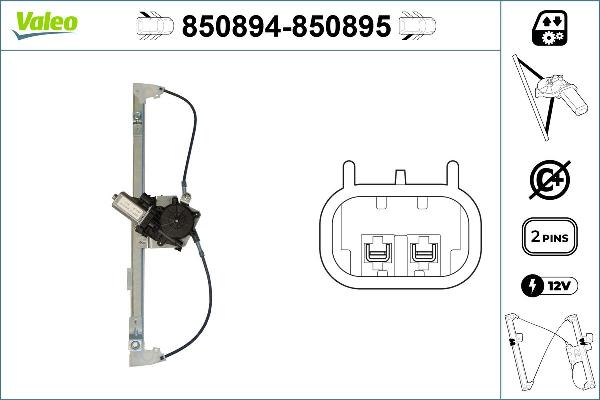 VALEO 850894 - Škare | podizač prozorskog stakla www.molydon.hr
