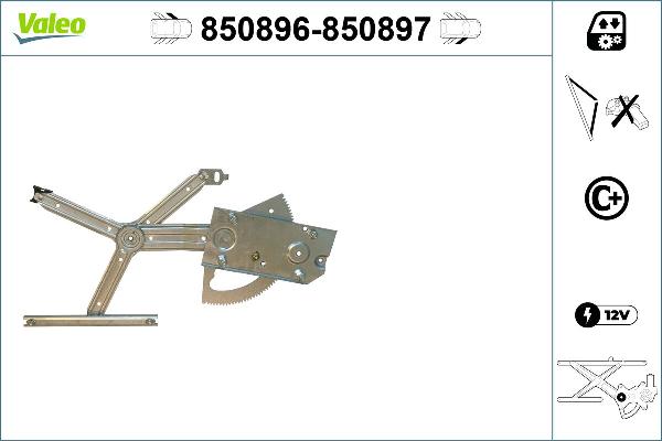 VALEO 850896 - Škare | podizač prozorskog stakla www.molydon.hr