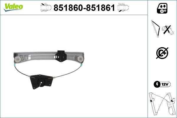 VALEO 851860 - Škare | podizač prozorskog stakla www.molydon.hr