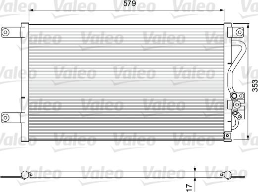 Valeo 810929 - Kondenzator, klima-Uređaj www.molydon.hr