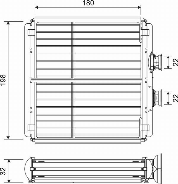 VALEO 811508 - Izmjenjivač topline, grijanje unutrasnjeg prostora www.molydon.hr