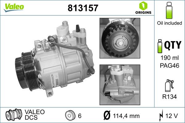 VALEO 813157 - Kompresor, klima-Uređaj www.molydon.hr