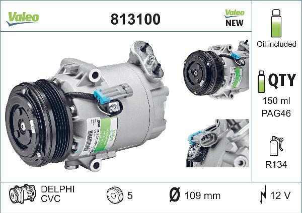 VALEO 813100 - Kompresor, klima-Uređaj www.molydon.hr