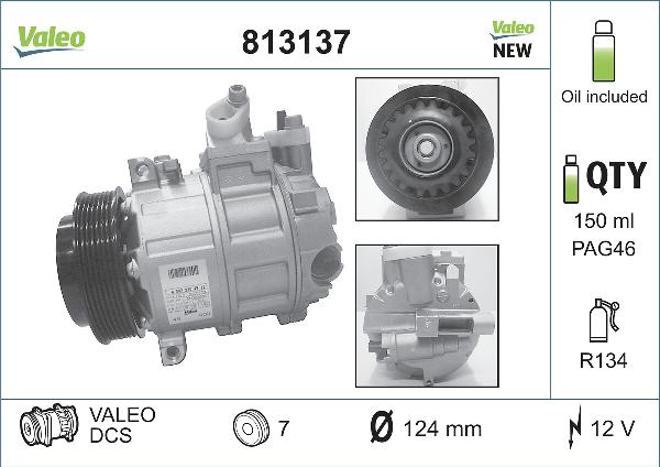 VALEO 813137 - Kompresor, klima-Uređaj www.molydon.hr