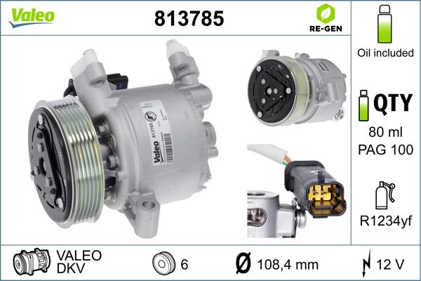 VALEO 813785 - Kompresor, klima-Uređaj www.molydon.hr