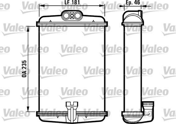 VALEO 812127 - Izmjenjivač topline, grijanje unutrasnjeg prostora www.molydon.hr